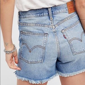Levi’s High Waisted Wedgie Cutoffs